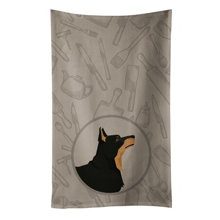 Carolines Treasures Lancashire Terrier in the Kitchen Kitchen Towel CK2197KTWL